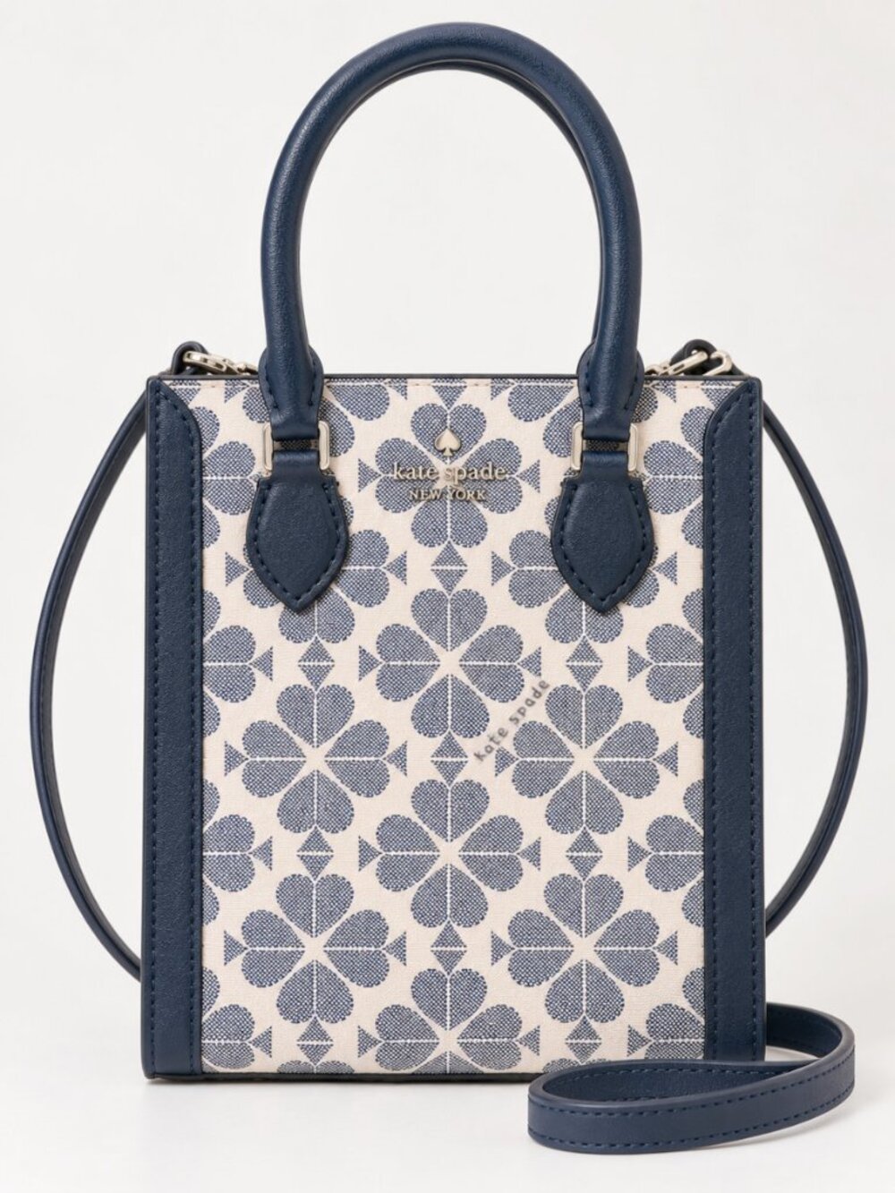 Kate Spade New York Signature Spade Flower Mini Tote Navy Multi NWT